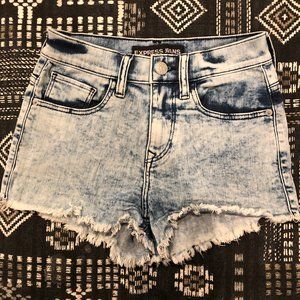 Express Jeans High Waisted Denim Shorts